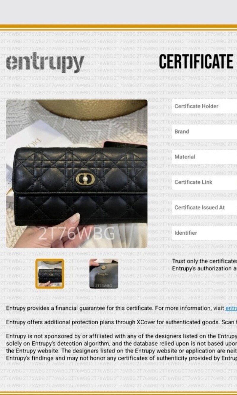 Dior Black Quilted Leather Wallet with Gold-Tone Hardware - Picture 8 of 8